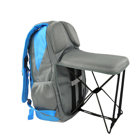47L Multi-functional Fishing Backpack With a Folding Chair - stilyo