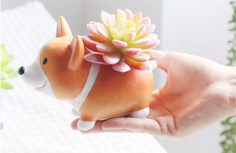 Mini Corgi Ceramic Plant Pot - stilyo