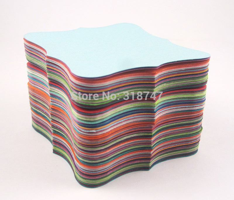 7.5cm 12pcs mixed colors bookmark label card - stilyo