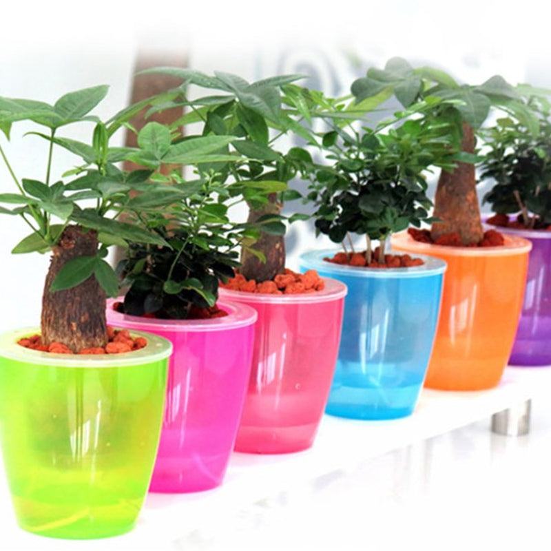 self watering flower pots