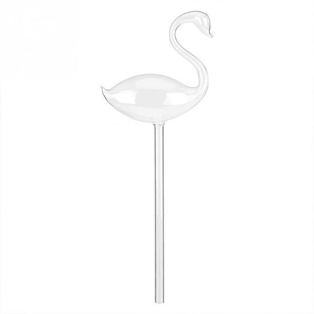 Swan Clear Glass Water Feeder - stilyo