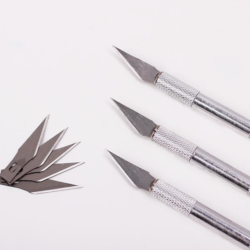 1 Set Metal Blade Pen-like Engraving Knife - stilyo