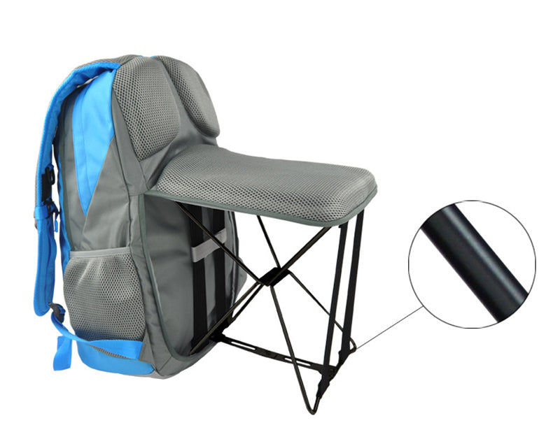 47L Multi-functional Fishing Backpack With a Folding Chair - stilyo