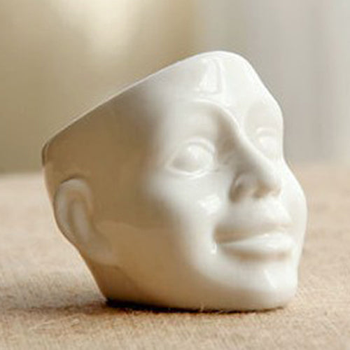 Mini Skull/Face Cute Ceramic Plant Planter - stilyo