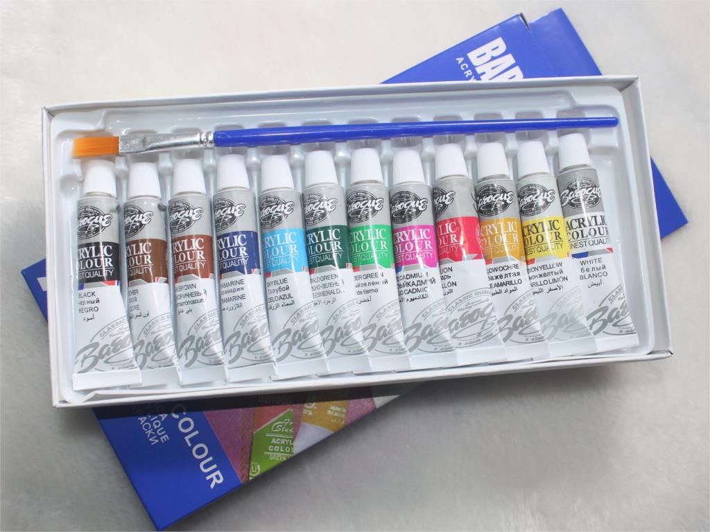 2 Colors Professional Acrylic Paints Set - stilyo