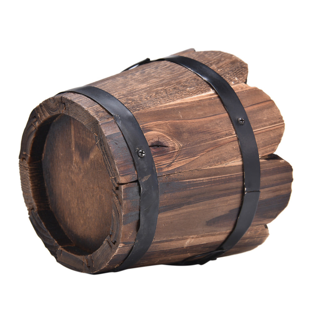 Vintage Whiskey Barrel Planter - stilyo