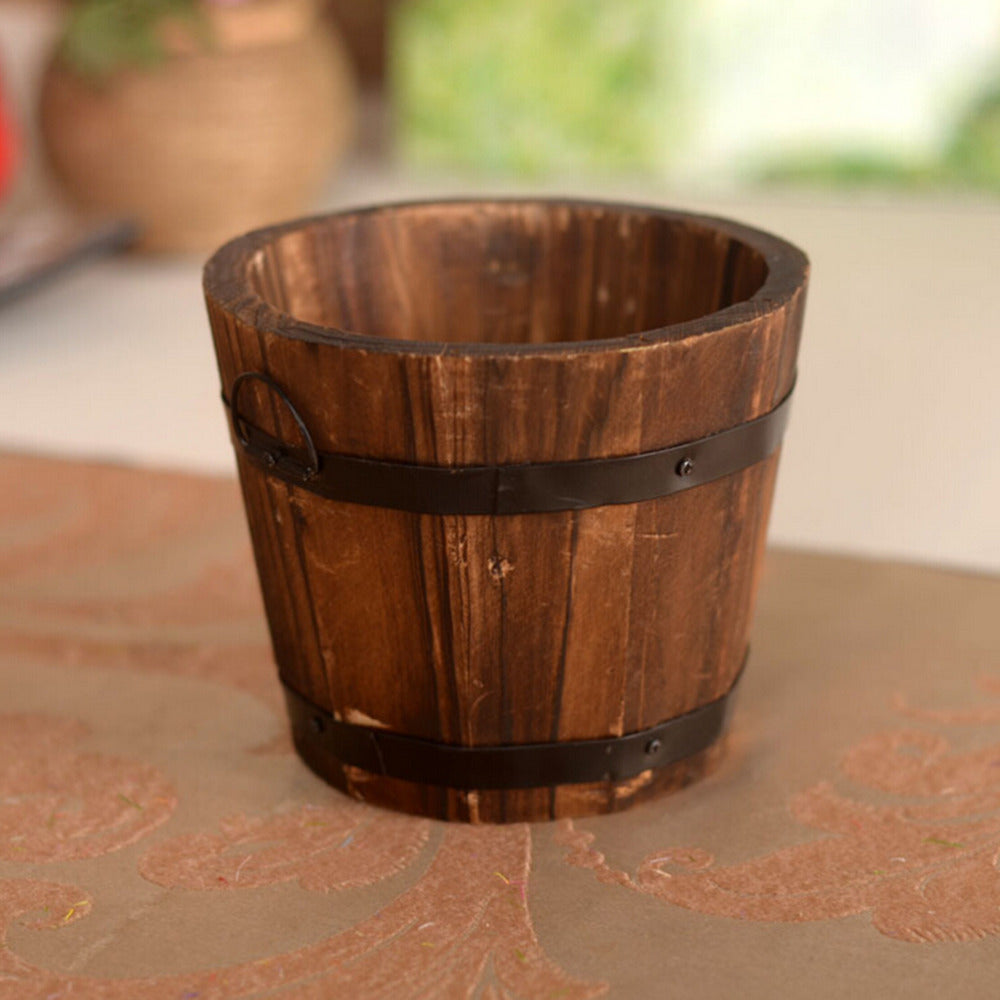 Vintage Whiskey Barrel Planter - stilyo