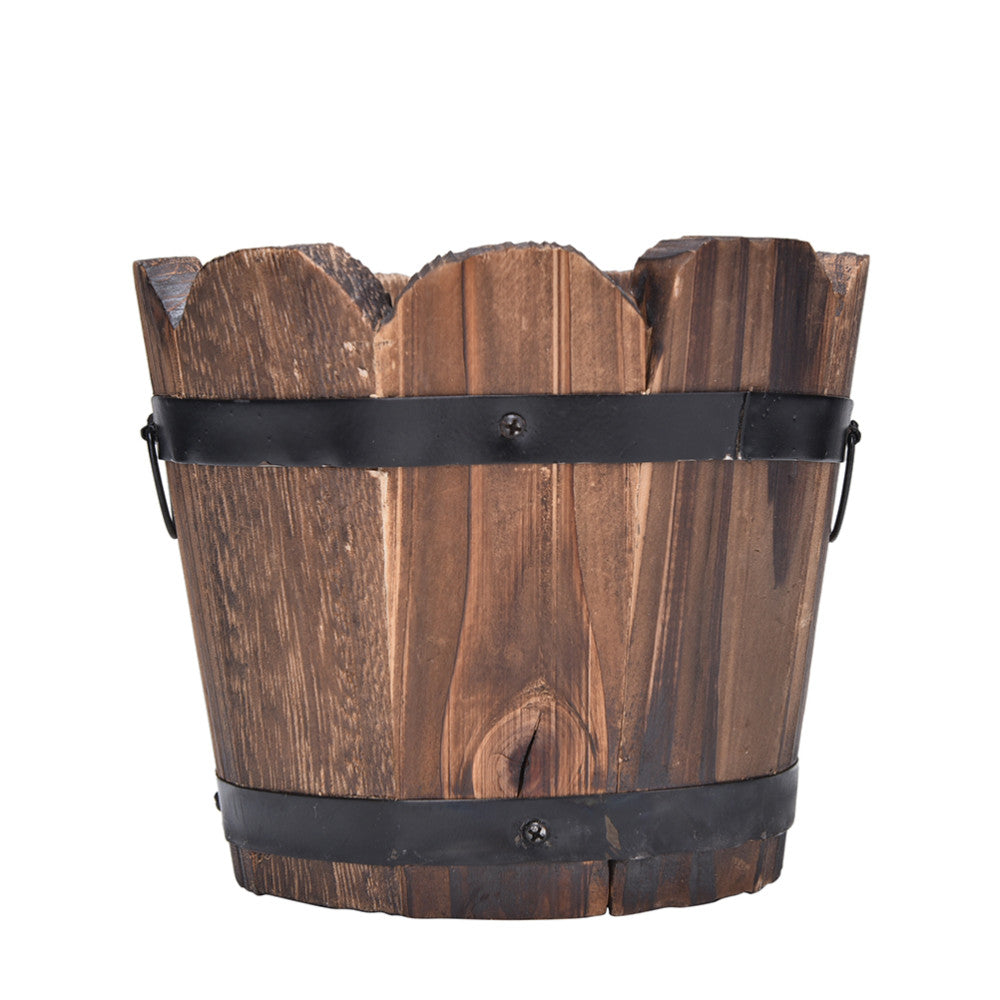 Vintage Whiskey Barrel Planter - stilyo