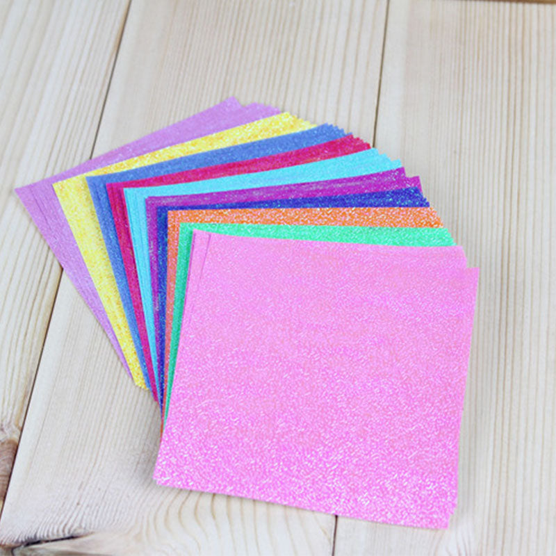 Square Shining Origami Paper (Single Sided) - 50 Pieces - stilyo