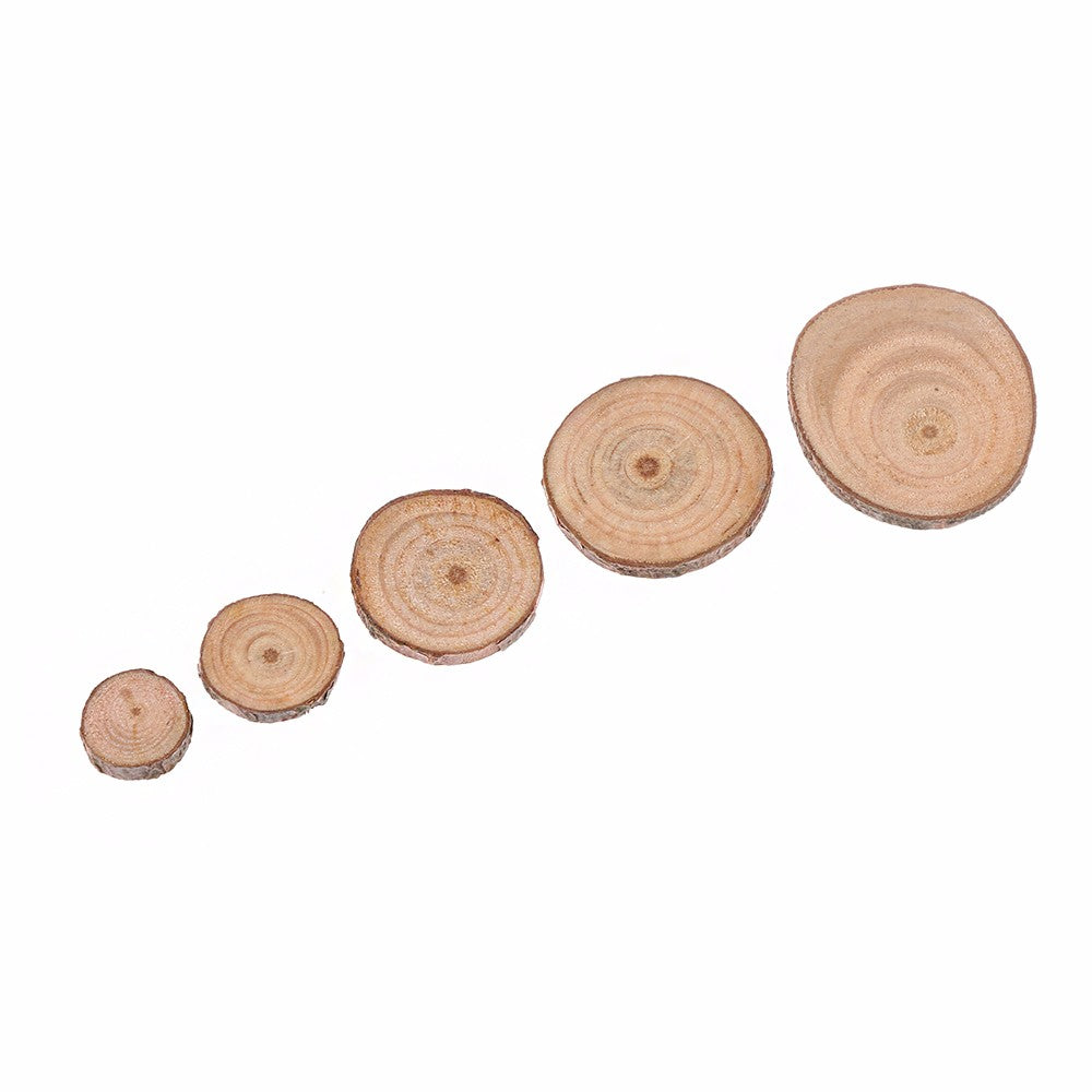 Wood Log Slices Discs for DIY Crafts - 50Pcs/Set 2-4CM - stilyo