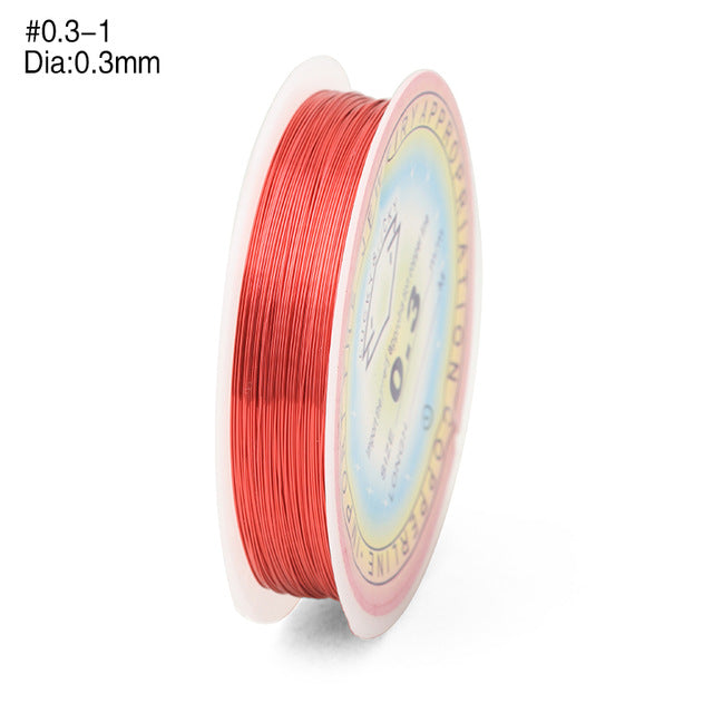 Multi-color Copper Wire - 0.3MM 20M/Roll - stilyo