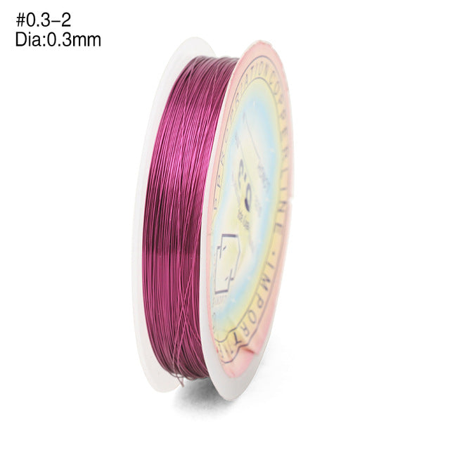 Multi-color Copper Wire - 0.3MM 20M/Roll - stilyo