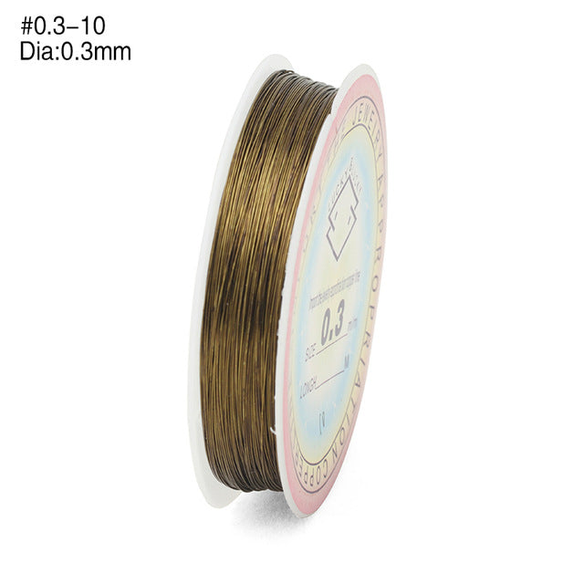 Multi-color Copper Wire - 0.3MM 20M/Roll - stilyo