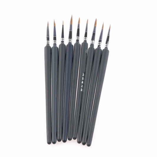 9Pcs Set of Thin Brushes - stilyo