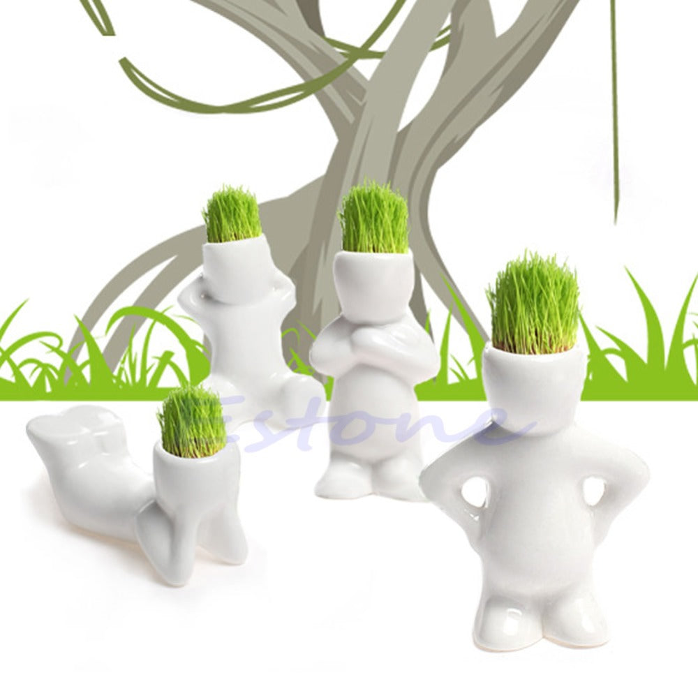 Mini Ceramic White Doll Grass Hair - stilyo