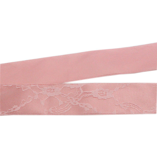 40mm Satin Flowers Lace Ribbons - stilyo