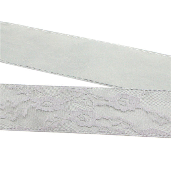 40mm Satin Flowers Lace Ribbons - stilyo