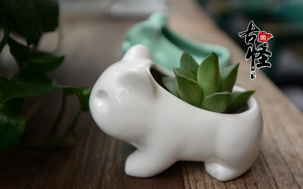 Cute Ceramic Bulbasaur Planter Flowerpot - stilyo