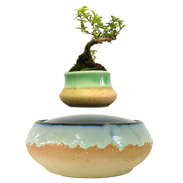 Seaside Base Levitating Air-Floating Bonsai Pot - stilyo