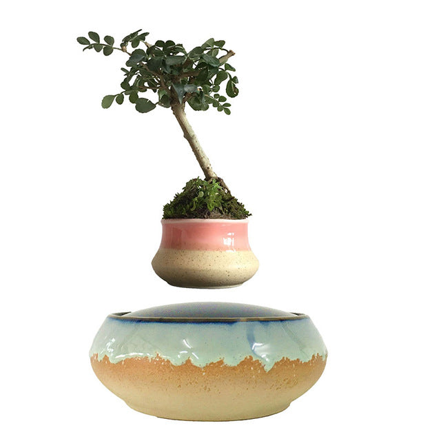 Seaside Base Levitating Air-Floating Bonsai Pot - stilyo