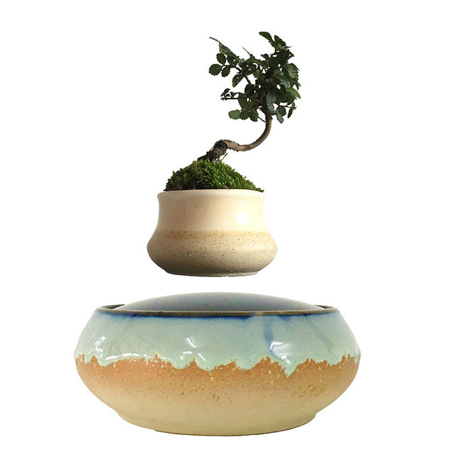 Seaside Base Levitating Air-Floating Bonsai Pot - stilyo