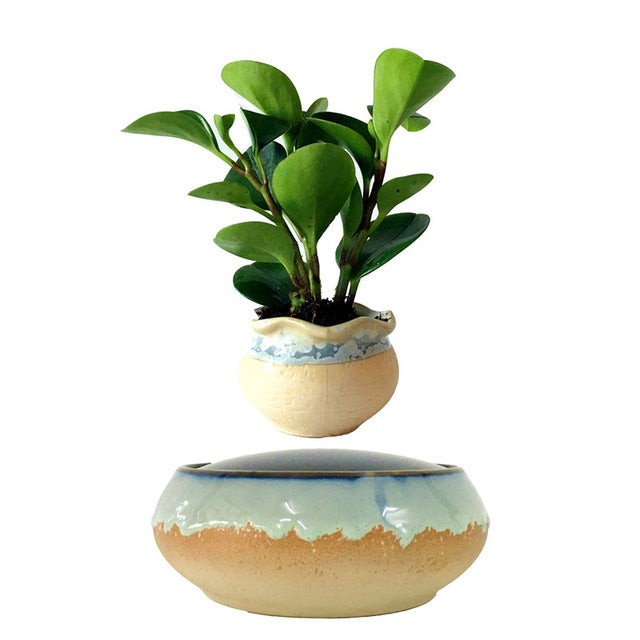 Seaside Base Levitating Air-Floating Bonsai Pot - stilyo