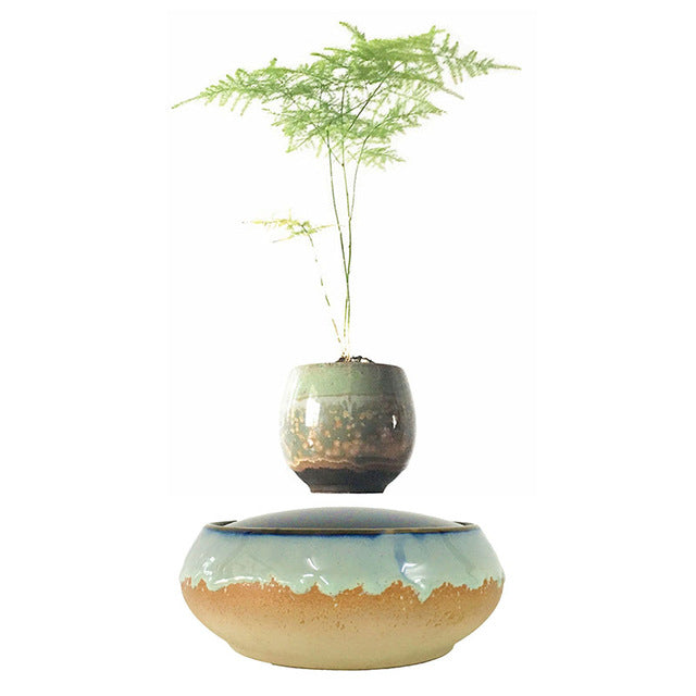 Seaside Base Levitating Air-Floating Bonsai Pot - stilyo