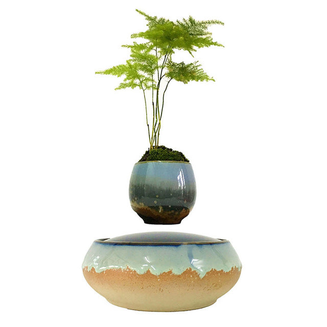 Seaside Base Levitating Air-Floating Bonsai Pot - stilyo