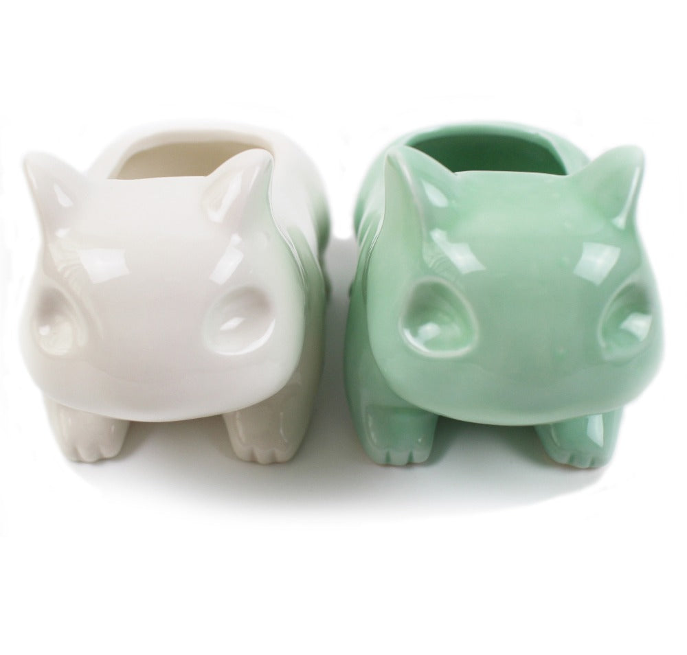 Cute Ceramic Bulbasaur Planter Flowerpot - stilyo