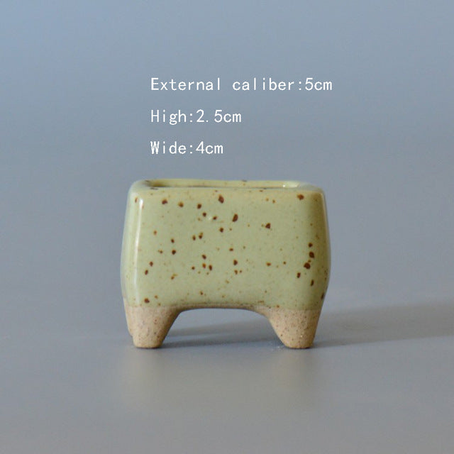Mini Geometric Succulent Ceramics Planters - stilyo
