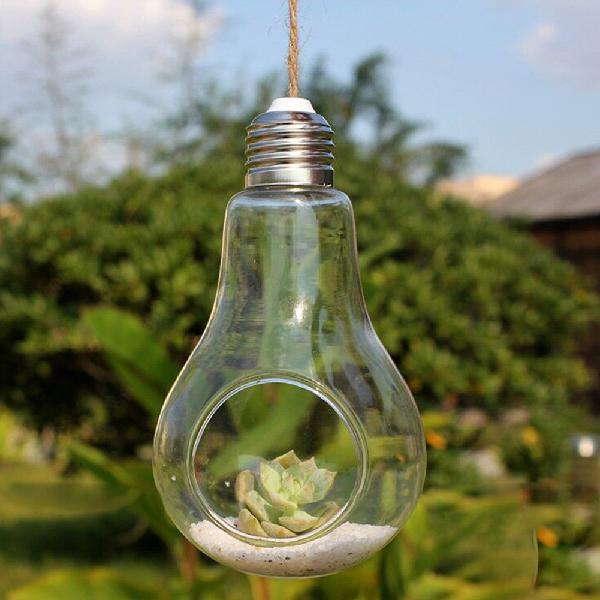 Light Bulb Shaped Hydroponic Plant Container - stilyo