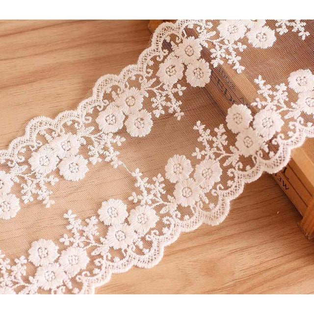 Soft Cotton Lace - 12cm Width - stilyo