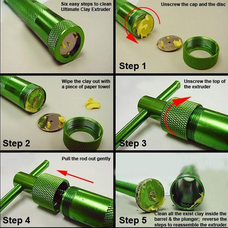 Professional Clay Gun With 20 Discs - stilyo