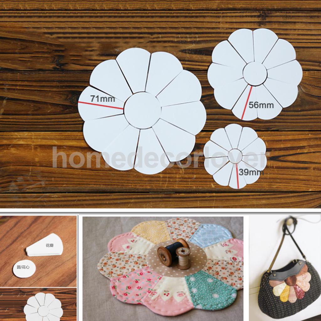 Flower Shaped Quilting Templates - stilyo